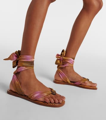 Sandali Nilo Du Désert in crêpe di raso | Christian Louboutin