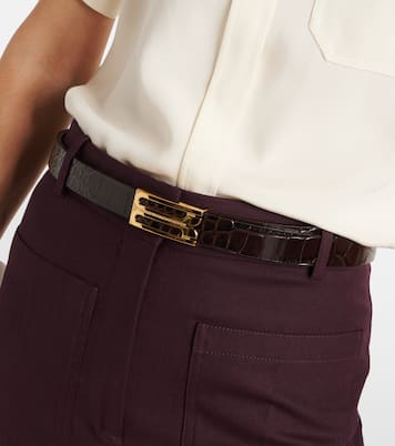 Cinturón de piel grabada | Victoria Beckham