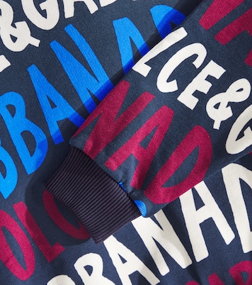 Felpa in cotone con logo | Dolce&Gabbana Kids
