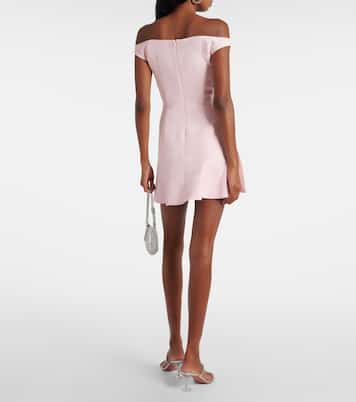 Vestido corto con hombros descubiertos | David Koma