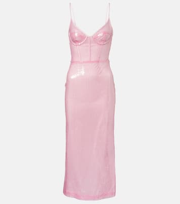 Midikleid mit Pailletten | David Koma
