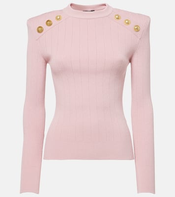 Embellished knit sweater | Balmain