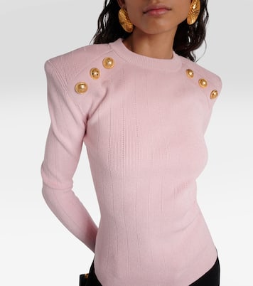 Embellished knit sweater | Balmain
