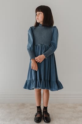 Kleid aus Baumwoll-Chambray | Petite Amalie  