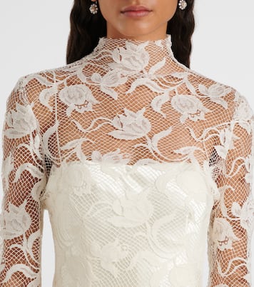 Robe longue de mariée Adena en soie et laine | Danielle Frankel