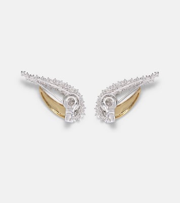 Boucles d'oreilles Golden Strada en or 18 ct et diamants | Yeprem