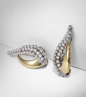 Boucles d'oreilles Golden Strada en or 18 ct et diamants | Yeprem