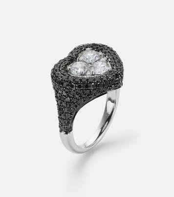 Bague Manaal en or blanc 18 ct et diamants | Kamyen