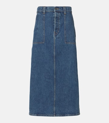 Jupe longue Genevieve en jean | Khaite