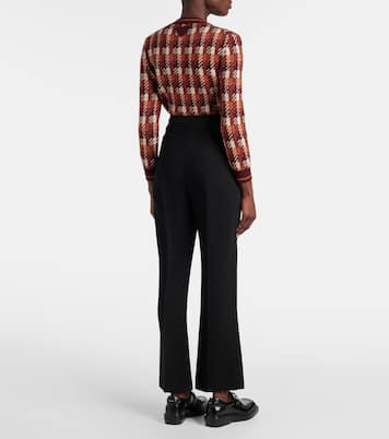 Pantaloni flared a vita media | Prada