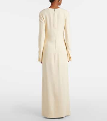 Robe longue Pocket en crêpe | Toteme