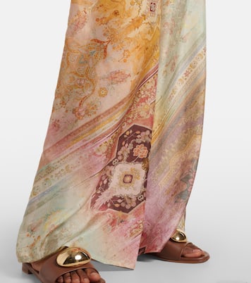Pantalon ample Tallow imprimé en soie | Zimmermann