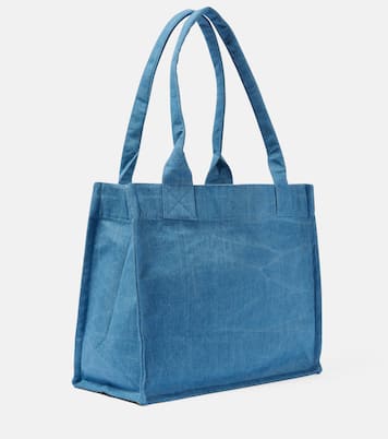 Cabas en jean à logo | Ganni