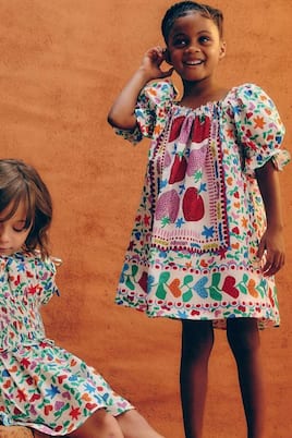 Bedrucktes Kleid aus Baumwolle | Fábula