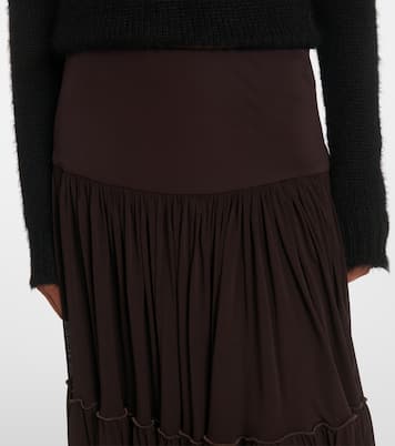 Gonna midi in georgette plissé | Jil Sander