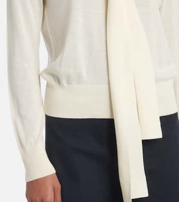 Ayla tie-neck wool sweater | Nili Lotan