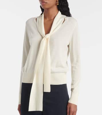 Ayla tie-neck wool sweater | Nili Lotan