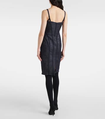 Jeanskleid mit Mesh | Mugler