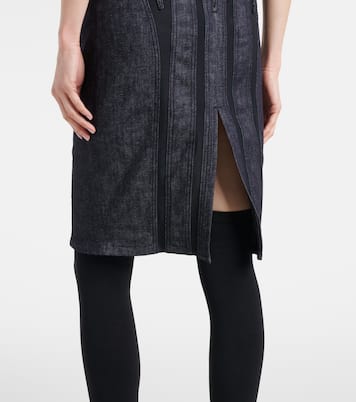 Jeanskleid mit Mesh | Mugler
