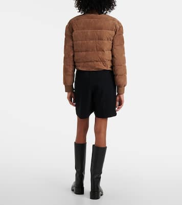 Daunenjacke Pollet aus Veloursleder | Moncler