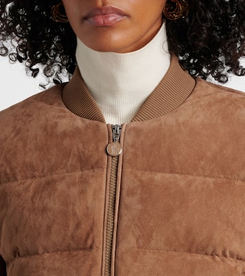 Daunenjacke Pollet aus Veloursleder | Moncler