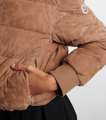 Daunenjacke Pollet aus Veloursleder | Moncler