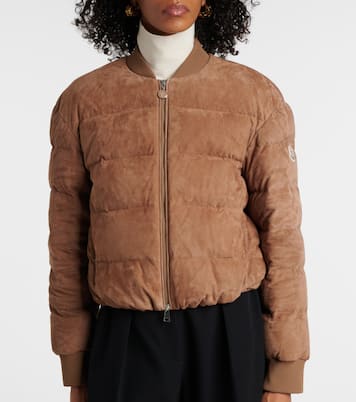 Daunenjacke Pollet aus Veloursleder | Moncler