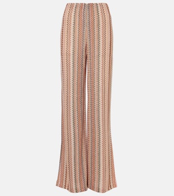 Weite Hose aus Strick mit Pailletten | Missoni