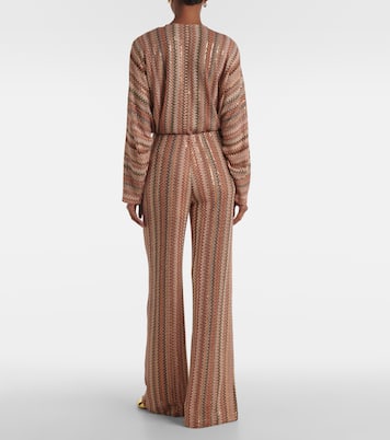 Weite Hose aus Strick mit Pailletten | Missoni