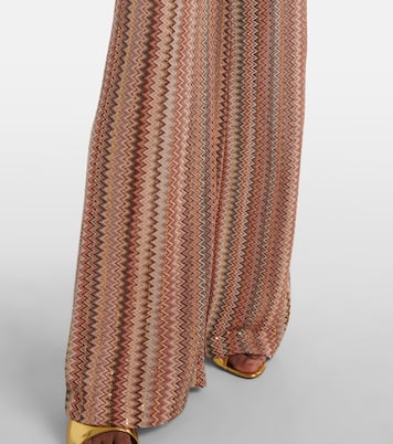 Weite Hose aus Strick mit Pailletten | Missoni
