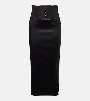 Midirock aus Satin | Dolce&Gabbana