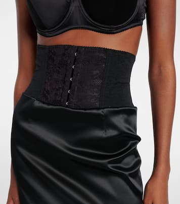 Midirock aus Satin | Dolce&Gabbana