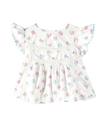Baby - Top Armande in popeline di cotone | Louise Misha