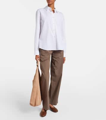 Bindle Three suede shoulder bag | The Row