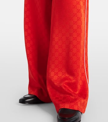 GG satin wide-leg pants | Gucci