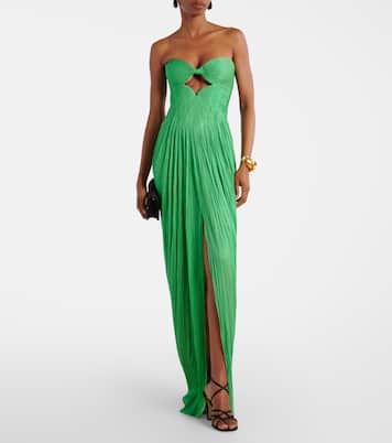 Stephanie cutout silk tulle corset gown | Maria Lucia Hohan