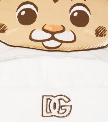Baby DG printed cotton sleeping bag | Dolce&Gabbana Kids