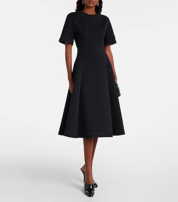 Cotton-blend jersey midi dress | Marni