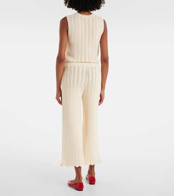 Pantalones flared Petey calados de algodón | Altuzarra