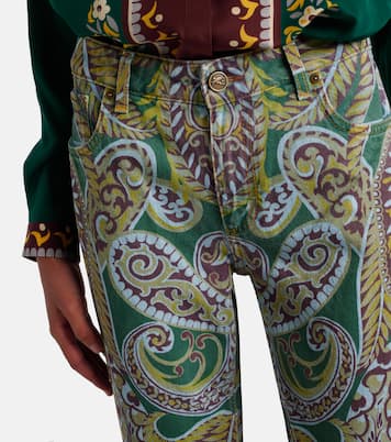 Paisley high-rise bootcut jeans | Etro