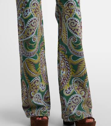 Paisley high-rise bootcut jeans | Etro