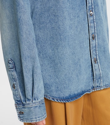 Embroidered denim shirt | Ami Paris