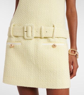 Belted bouclé minidress | Self-Portrait