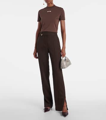 Logo cotton-blend jersey top | Jacquemus