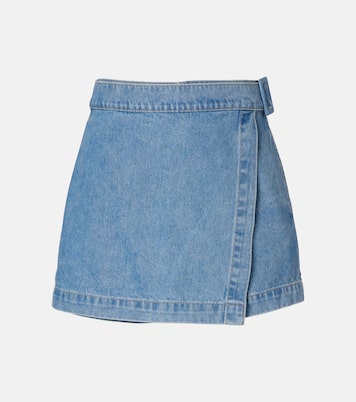 Skort Diaz in denim | Veronica Beard