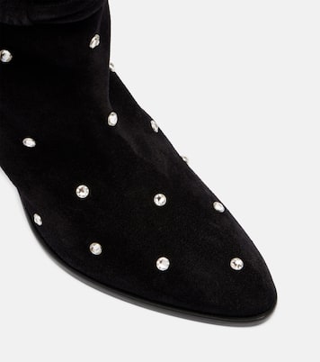 Verzierte Ankle Boots Lolya 90 aus Veloursleder | Isabel Marant