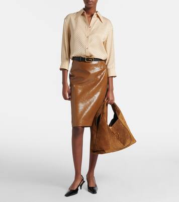 Interlocking G striped silk shirt | Gucci