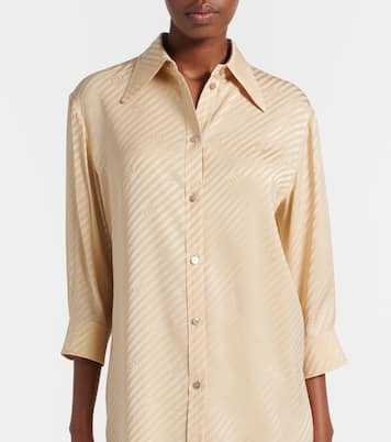 Interlocking G striped silk shirt | Gucci