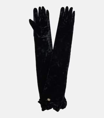 VLogo velvet gloves | Valentino