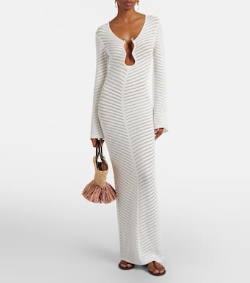 Cassis chevron knitted maxi dress | Rebecca Vallance